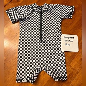 George hats zip up swim suit